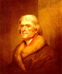 В 1776 году Томас Джефферсон принимал участие в составлении Декларации независимости США.